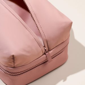 puffy toiletry bag mauve